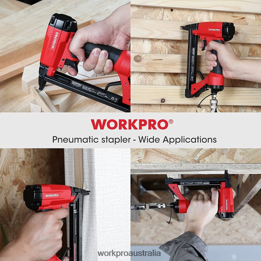 WORKPRO Pneumatic 20 Gauge Staple Gun for Carpentry Woodworking and DIY Projects D4R0VT61 Tool Useful