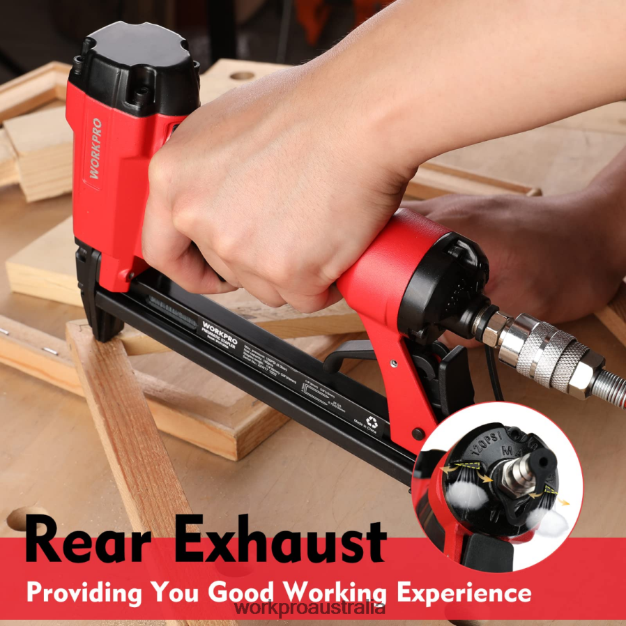 WORKPRO Pneumatic Staple Gun 8016/7116 Upholstery Stapler D4R0VT182 Tool Morden