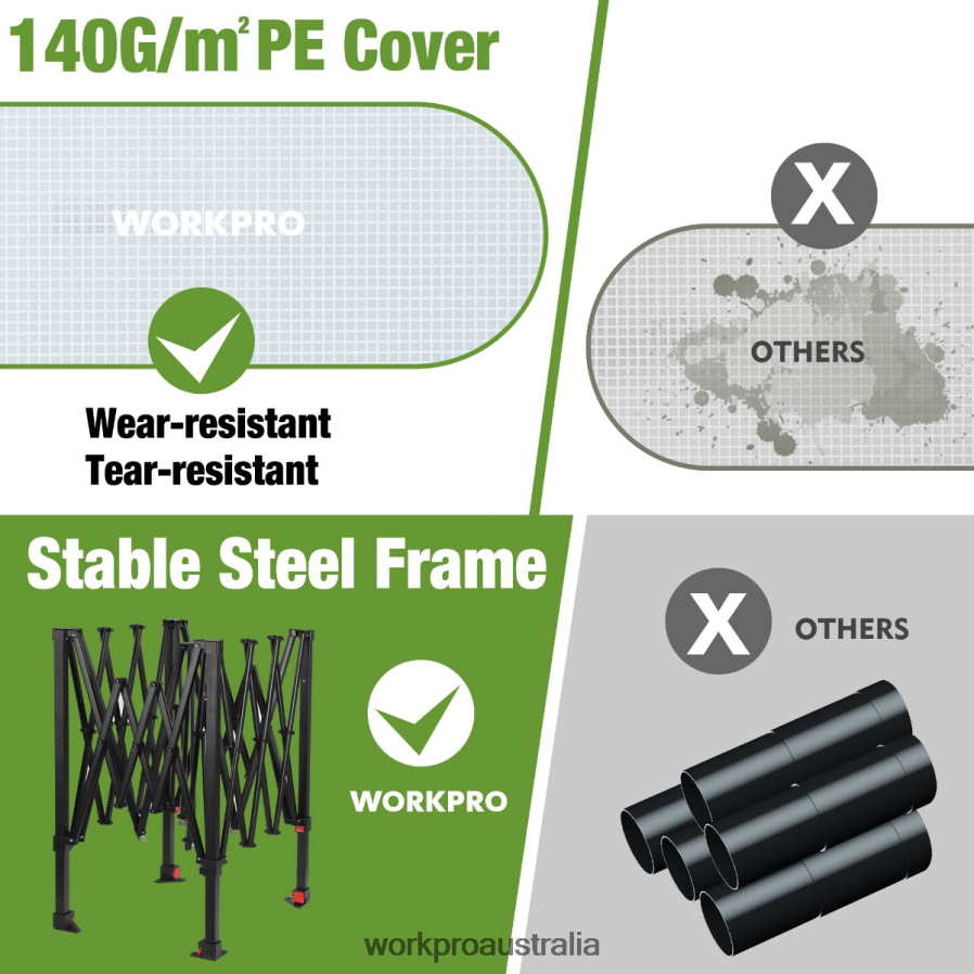 WORKPRO Portable Walk-in Greenhouse D4R0VT279 Tool Morden