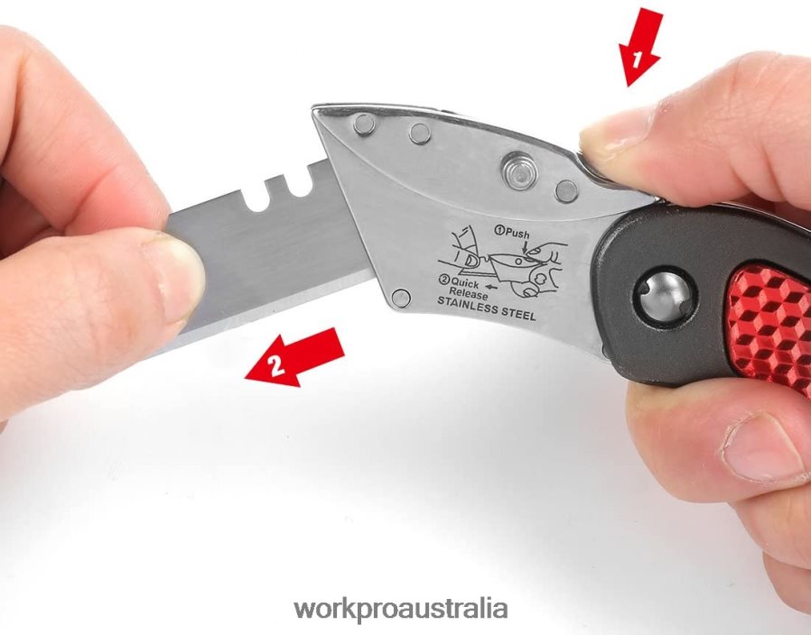 WORKPRO Quick Change Blade Folding Utility Knife Set D4R0VT42 Tool Morden