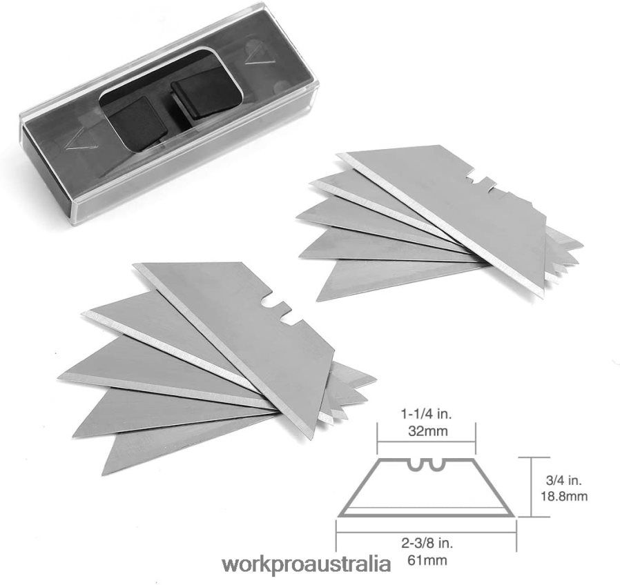 WORKPRO Quick Change Blade Folding Utility Knife Set D4R0VT42 Tool Morden