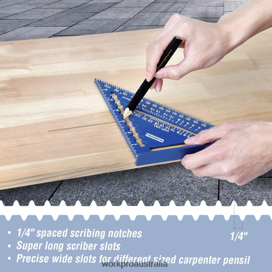 WORKPRO Rafter Square and Combination Square Tool Set D4R0VT104 Tool Useful