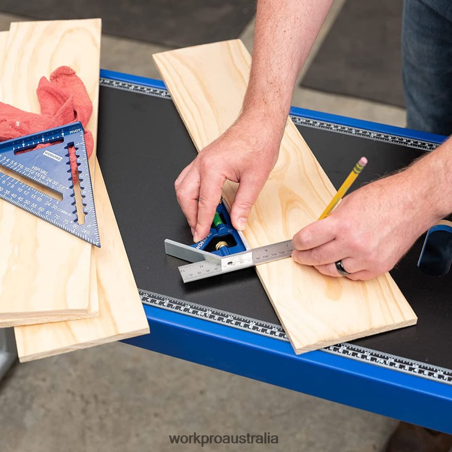 WORKPRO Rafter Square and Combination Square Tool Set D4R0VT104 Tool Useful