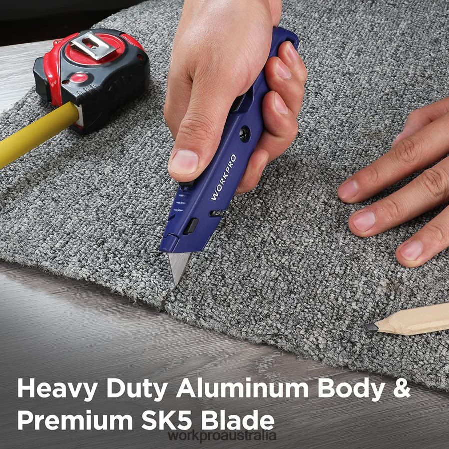 WORKPRO Retractable Utility Knife with Extra Blade Storage 2 Pack Quick-Change Box Cutters D4R0VT56 Tool Morden