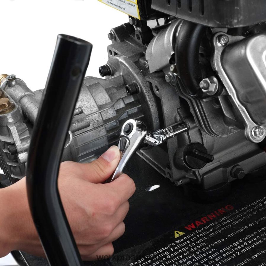 WORKPRO Socket Set 70 Pcs Drive Socket Set with Quick-Release Ratchet Metric and SAE D4R0VT308 Tool Morden