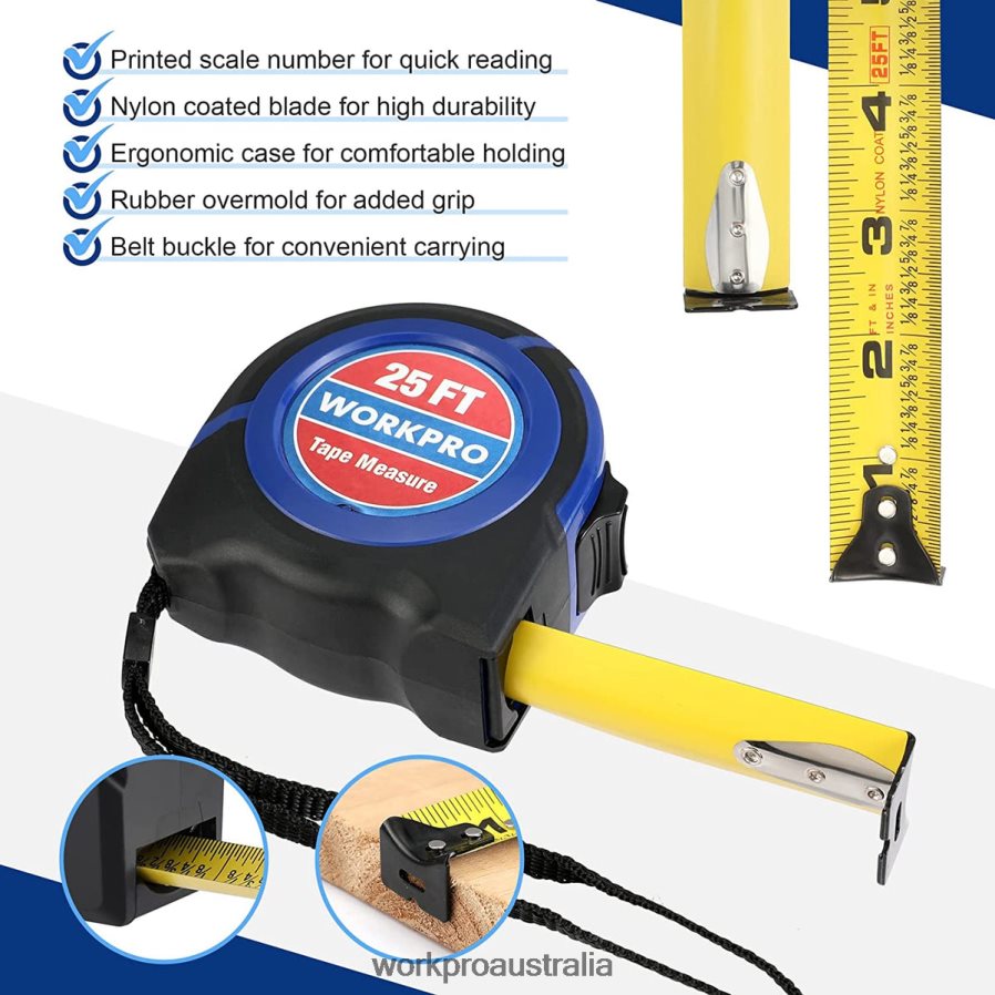 WORKPRO Tape Measure 25 FT D4R0VT112 Tool Helpful