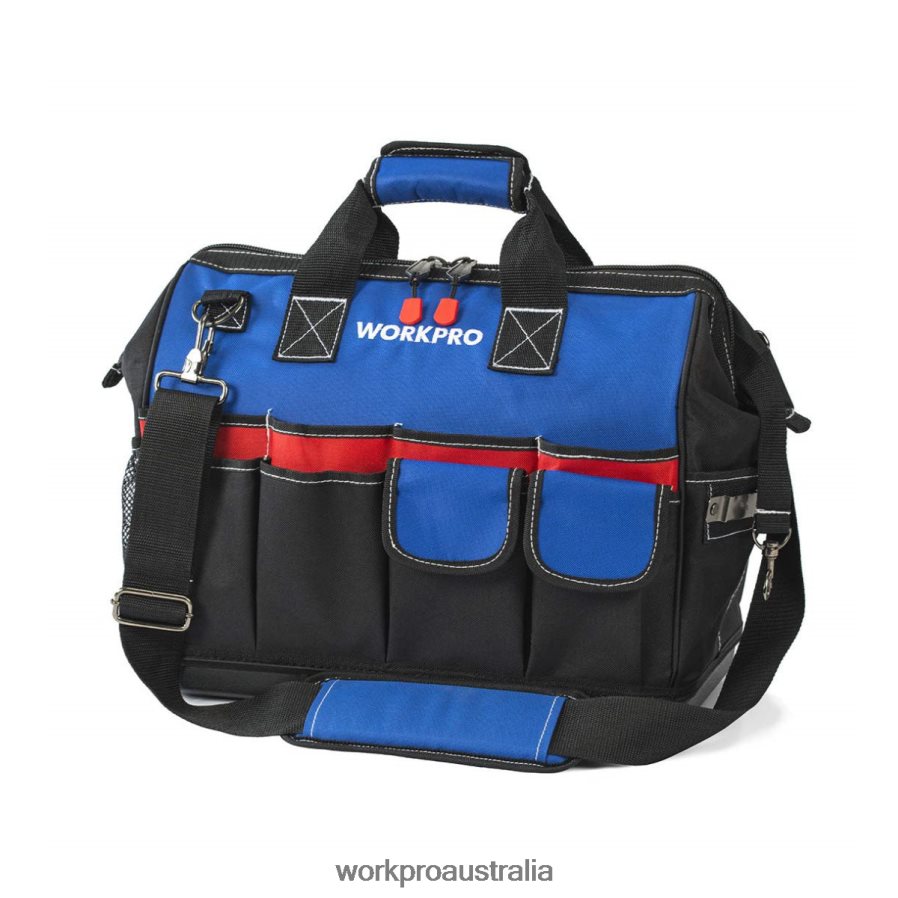 WORKPRO Tool Bag Closed Top Wide Slot Storage with Waterproof Base and Adjustable Shoulder Straps D4R0VT30 Storage Morden