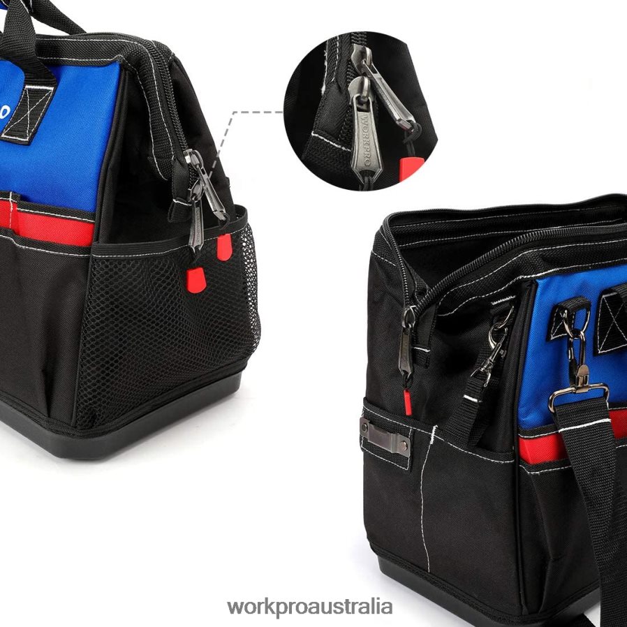 WORKPRO Tool Bag Closed Top Wide Slot Storage with Waterproof Base and Adjustable Shoulder Straps D4R0VT30 Storage Morden