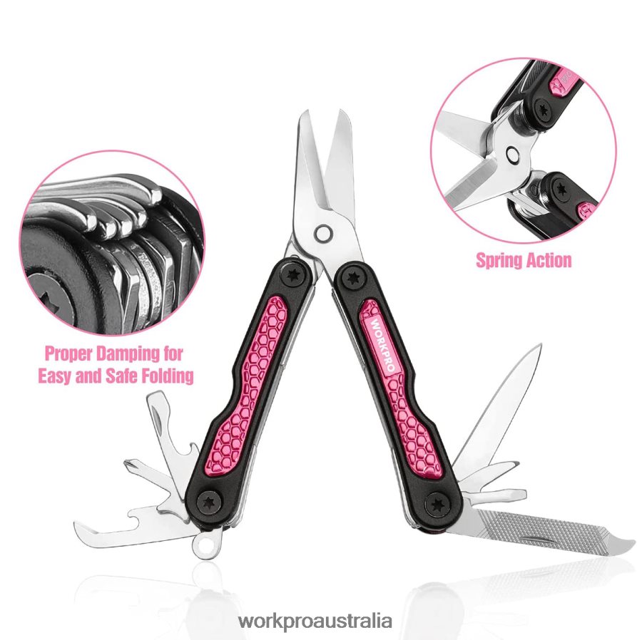 WORKPRO Utility Knife  Multi Tool Set D4R0VT44 Tool Pink