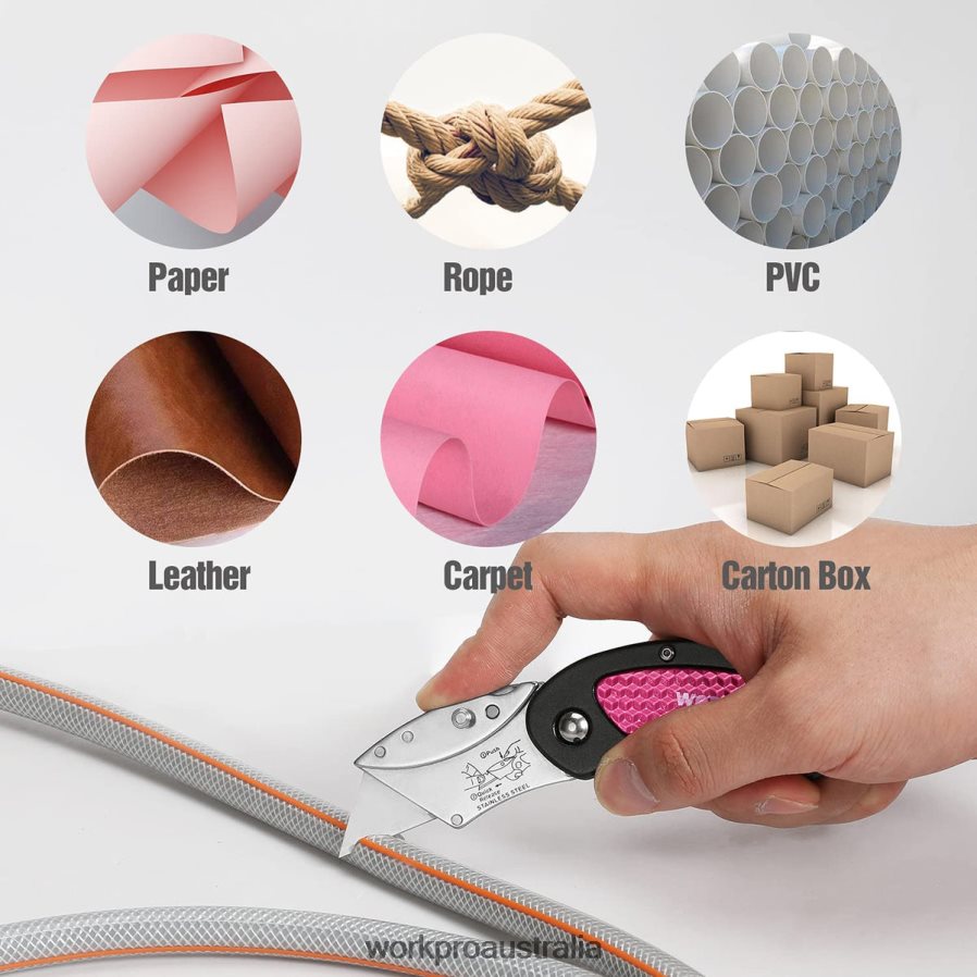 WORKPRO Utility Knife  Multi Tool Set D4R0VT44 Tool Pink