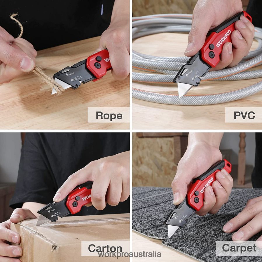 WORKPRO Utility Knife Blades SK5 Steel Box Cutter Blades Refills Standard Size with Individual Dispenser Pack of 50 D4R0VT55 Tool Morden