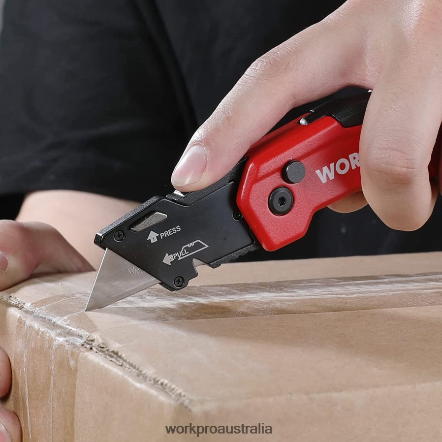 WORKPRO Utility Knife Blades SK5 Steel Box Cutter Blades Refills Standard Size with Individual Dispenser Pack of 50 D4R0VT55 Tool Morden