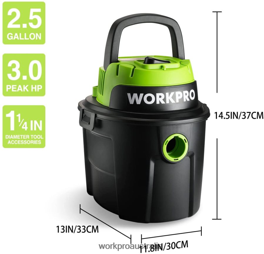 WORKPRO Wet/Dry Vacuum 25 Gallon 3 Peak Horsepower Portable Shop Vacuum Cleaner for Home D4R0VT216 Tool Useful