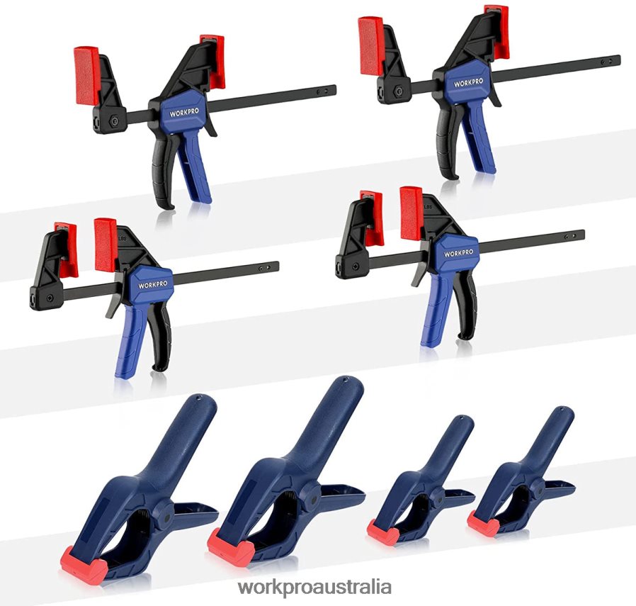 WORKPRO 8 Pcs Clamp Set for Woodworking D4R0VT114 Tool Morden
