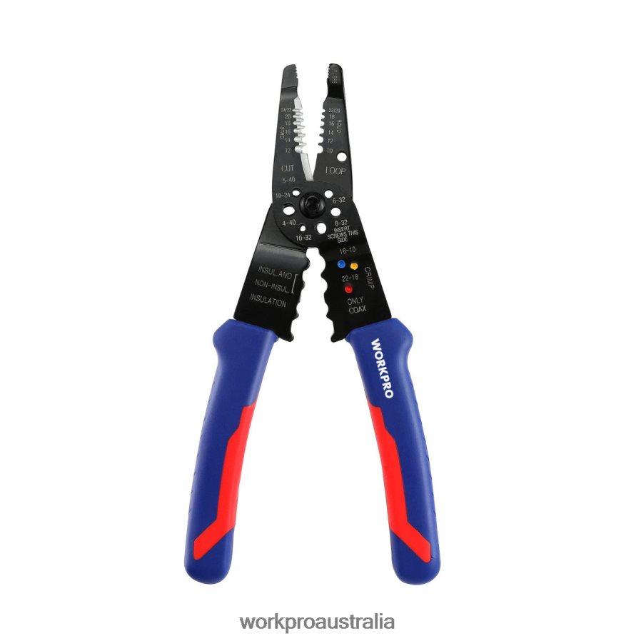 WORKPRO 8-Inch Wire Stripper, Multi-Tool Wire Cutter for Stripping, Cutting and Crimping D4R0VT158 Tool Useful