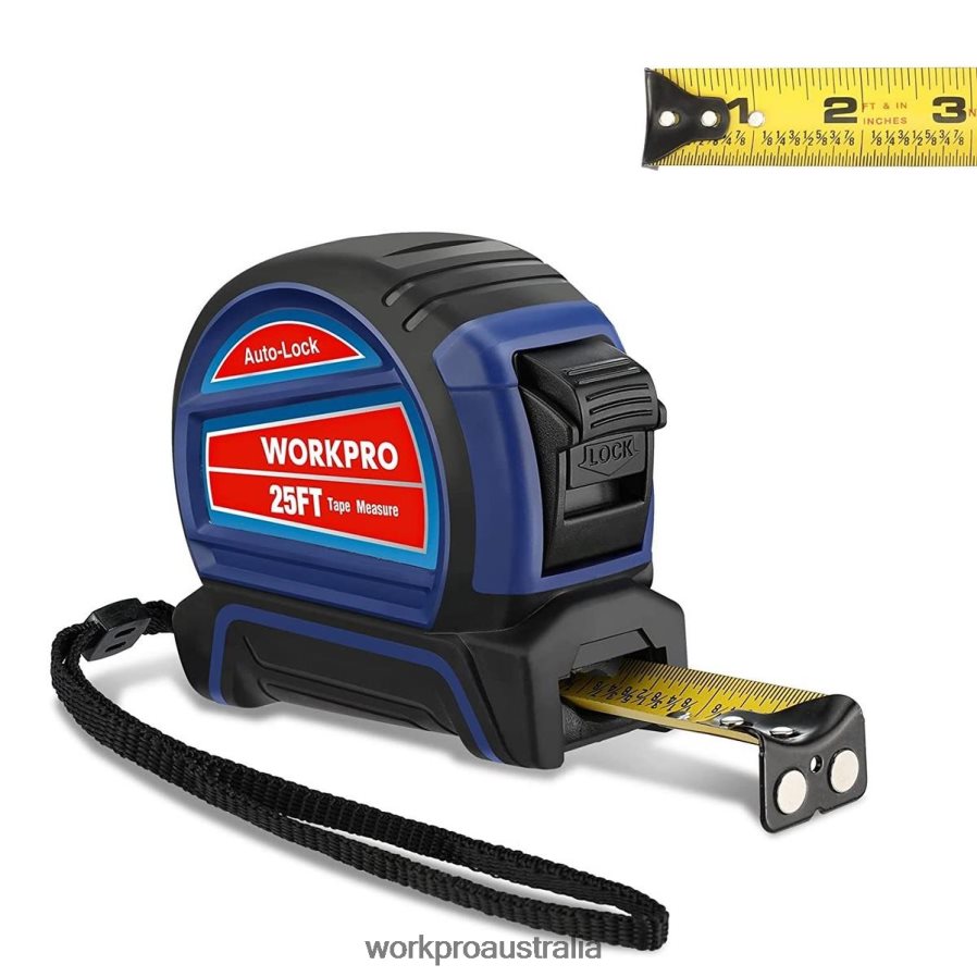 WORKPRO Auto-Lock Tape Measure 25 FT D4R0VT111 Tool Useful
