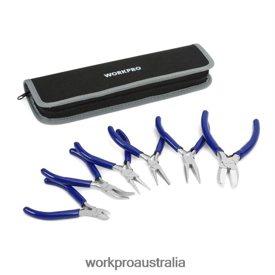 WORKPRO 7 Pcs Jewelers Pliers Set with Easy Carrying Pouch D4R0VT78 Tool Useful