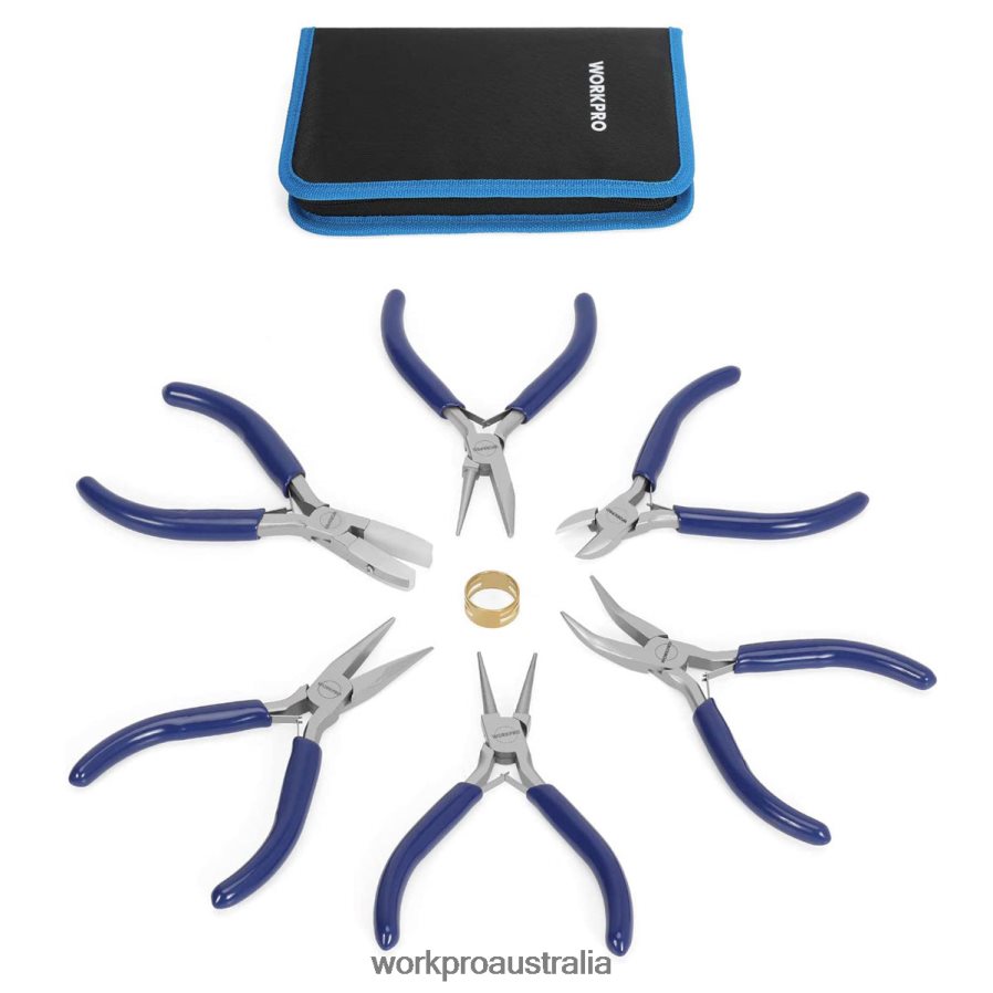 WORKPRO 7 Pcs Jewelry Pliers Set for Jewelry Making Tools with Easy Carrying Pouch D4R0VT77 Tool Useful