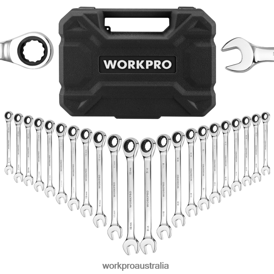 WORKPRO 22-Piece Ratcheting Combination Wrench Set D4R0VT81 Tool Morden