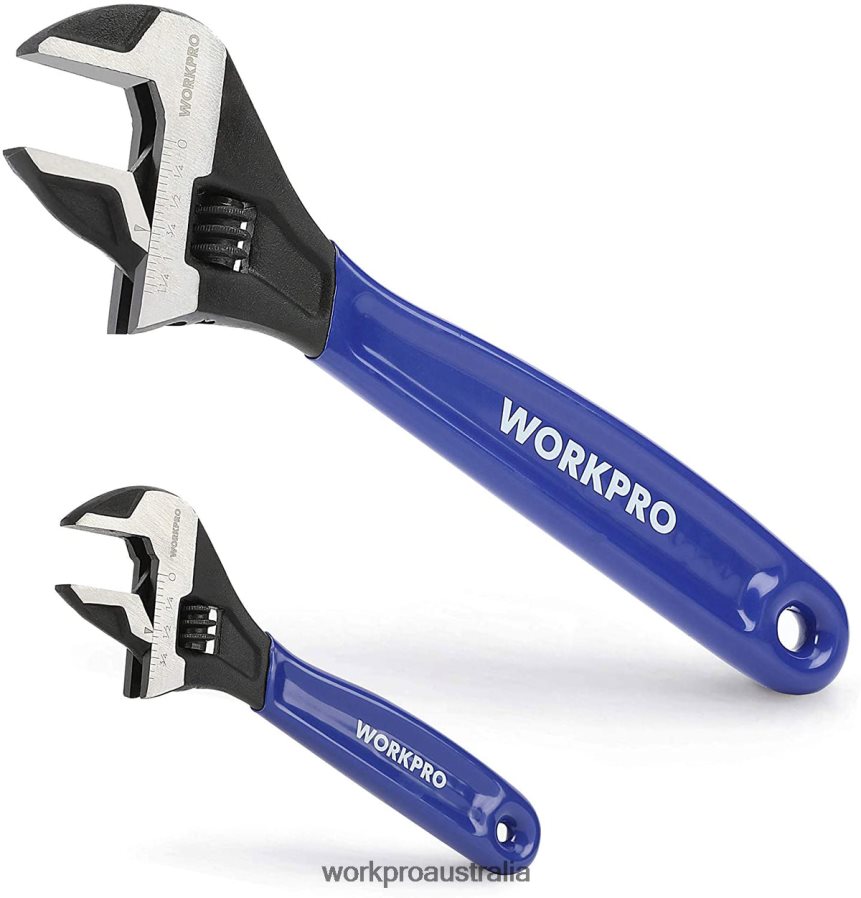 WORKPRO 2 Pcs Adjustable Wrench Set for Home GarageWorkshop and DIY D4R0VT87 Tool Helpful