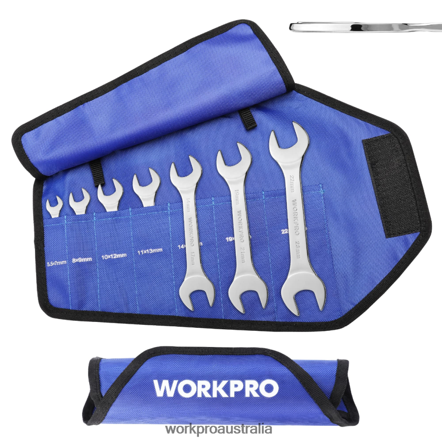 WORKPRO 7 Pcs Metric Super-Thin Wrench Set with Roll-up Organizer Pouch D4R0VT96 Tool Helpful