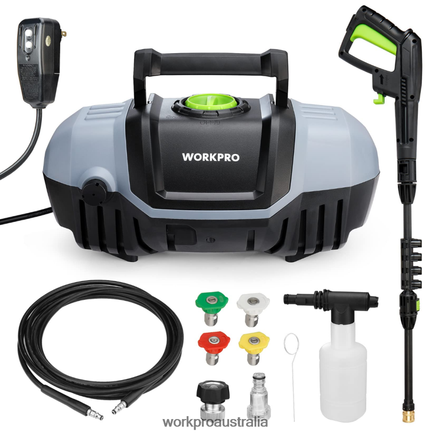 WORKPRO 1900 Max PSI 1.8 GPM 12-Amp Compact Electric High Pressure Washer D4R0VT299 Tool Helpful