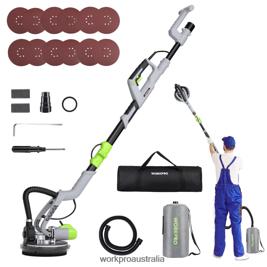 WORKPRO 720W Electric Drywall Sander with Vacuum D4R0VT228 Tool Morden