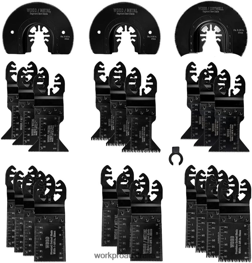 WORKPRO 23 Pcs Metal/Wood Oscillating Saw Blades Set D4R0VT194 Tool Helpful