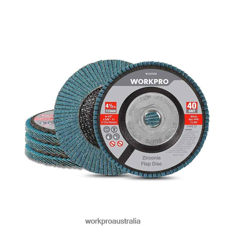 WORKPRO 5 Pack Zirconia Flap Disc, Angle Grinder Sanding Disc, 4-1/2 inch Grinding Wheels D4R0VT206 Tool Useful