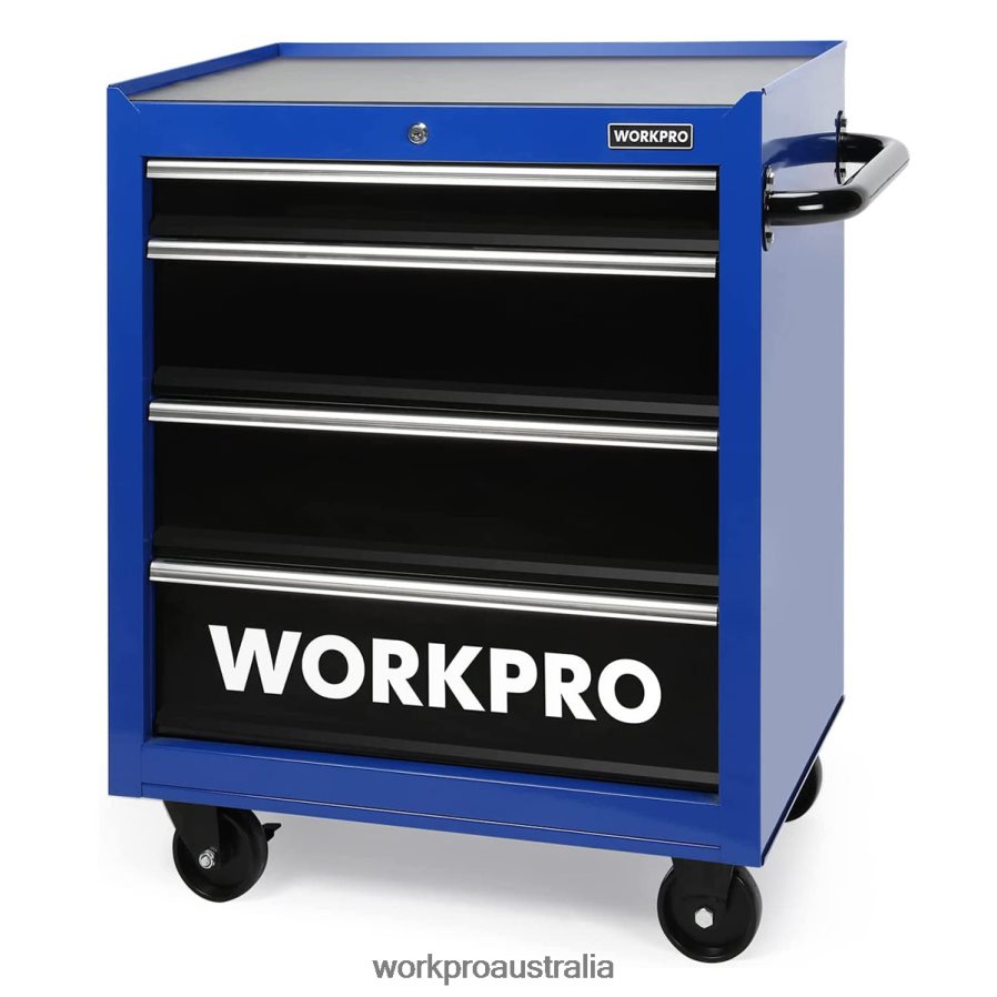 WORKPRO 4-Drawer Tool Chest, 26-Inch Rolling Metal Tool Storage Cabinet with Casters, Locking System, Drawer Liner, 450 lbs Load Capacity D4R0VT17 Storage Morden