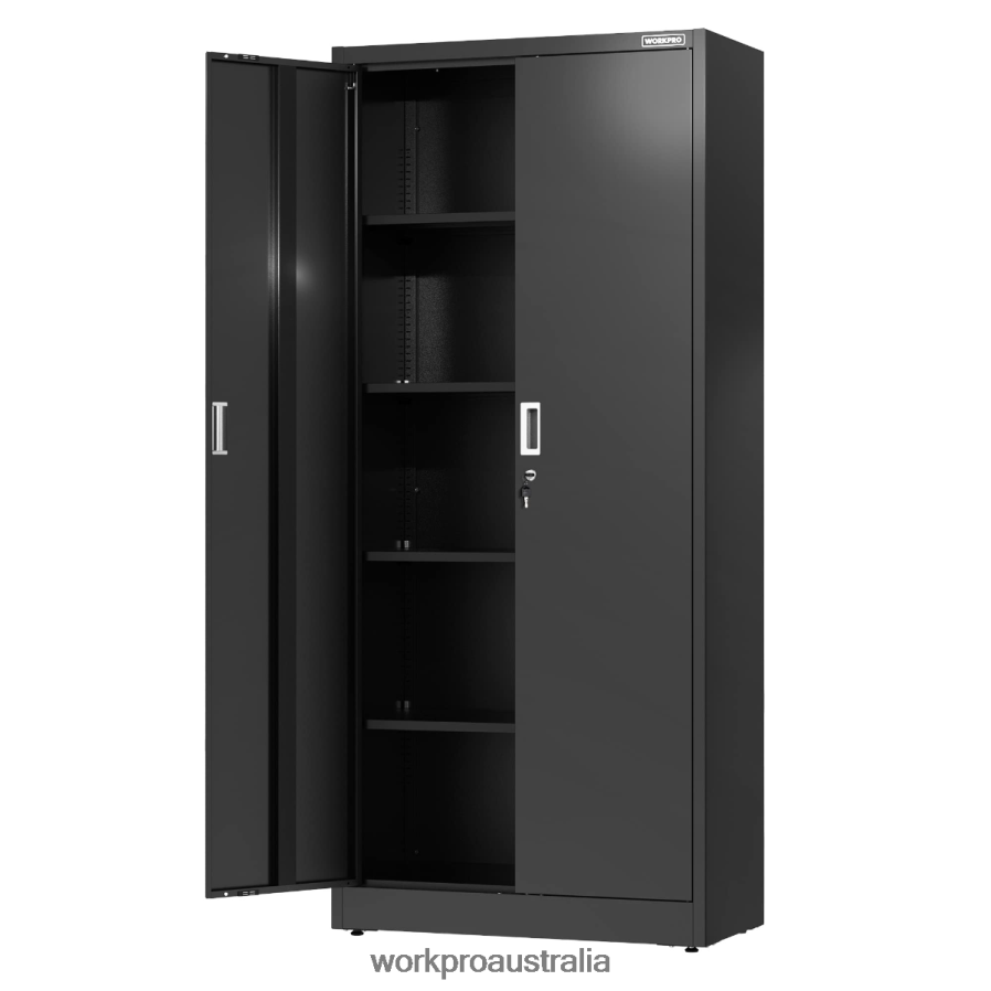 WORKPRO Storage Cabinet, Metal Garage Cabinets with Doors and Shelves D4R0VT22 Storage Morden
